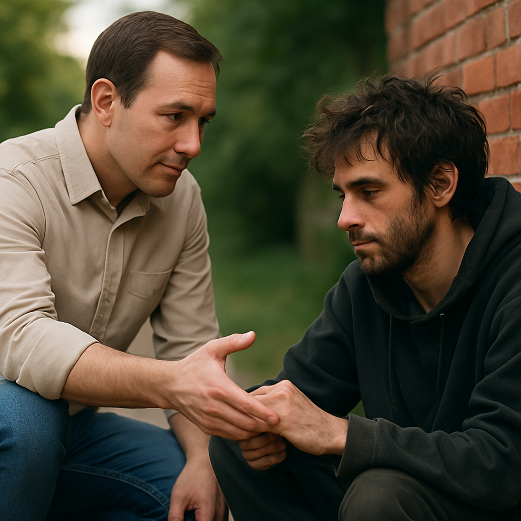 Jovem precisando de ajuda terapêutica